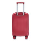 HouseOfZazla red ABS spinner wheel luggage set with combination lock