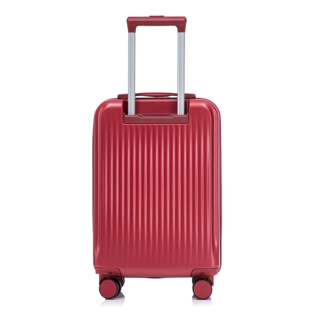 HouseOfZazla red ABS spinner wheel luggage set with combination lock