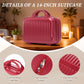 HouseOfZazla red ABS spinner wheel luggage set with combination lock