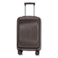 HouseOfZazla brown ABS spinner wheel luggage set with matching cosmetic case