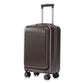 HouseOfZazla brown ABS spinner wheel luggage set with matching cosmetic case
