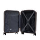 HouseOfZazla brown ABS spinner wheel luggage set with matching cosmetic case