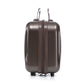 HouseOfZazla brown ABS spinner wheel luggage set with matching cosmetic case