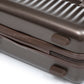 HouseOfZazla brown ABS spinner wheel luggage set with matching cosmetic case