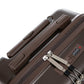 HouseOfZazla brown ABS spinner wheel luggage set with matching cosmetic case