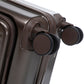 HouseOfZazla brown ABS spinner wheel luggage set with matching cosmetic case