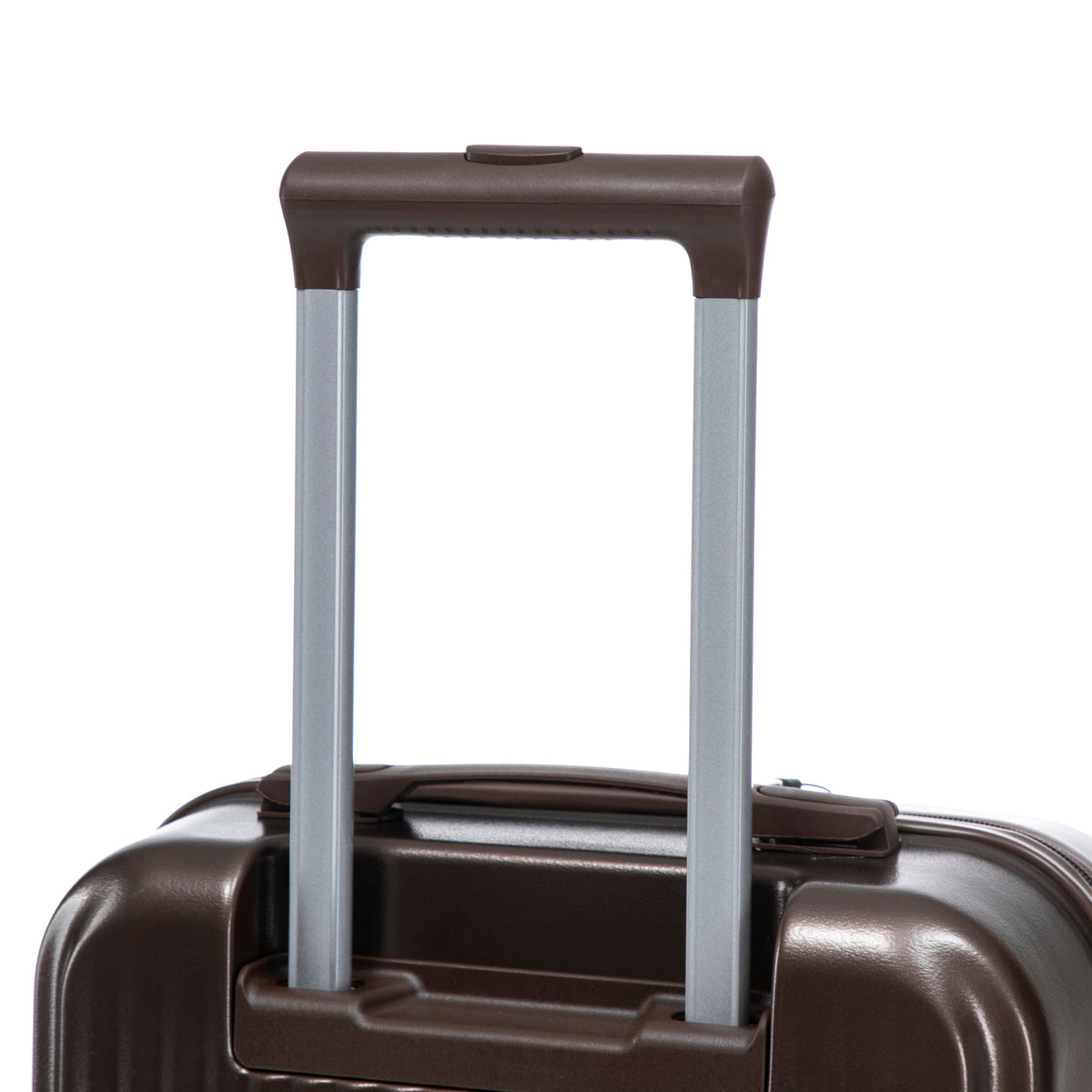 HouseOfZazla brown ABS spinner wheel luggage set with matching cosmetic case
