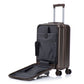 HouseOfZazla brown ABS spinner wheel luggage set with matching cosmetic case