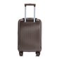 HouseOfZazla brown ABS spinner wheel luggage set with matching cosmetic case