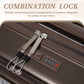 HouseOfZazla brown ABS spinner wheel luggage set with matching cosmetic case