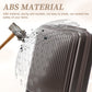 HouseOfZazla brown ABS spinner wheel luggage set with matching cosmetic case