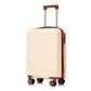 HouseOfZazla beige 2-piece spinner luggage set with hard shell cases