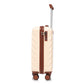 HouseOfZazla beige 2-piece spinner luggage set with hard shell suitcase design