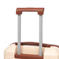 Beige HouseOfZazla 2-piece spinner luggage set with hard shell suitcases