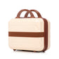 HouseOfZazla beige 2-piece spinner luggage set with hard shell suitcases