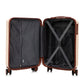 Beige HouseOfZazla 2-piece spinner luggage set with hard shell exterior