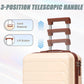 HouseOfZazla beige 2-piece spinner luggage set with hard shell suitcases