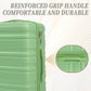 Green HouseOfZazla 3-piece spinner wheel luggage set with locks