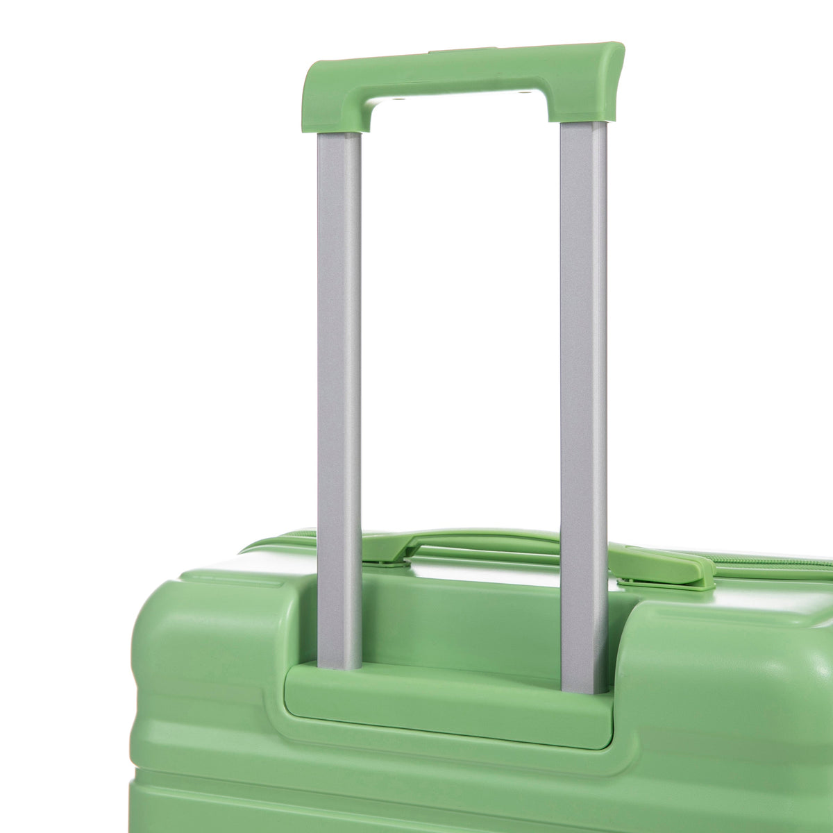 Green HouseOfZazla 3-piece spinner wheel luggage set with locks 񟿿
