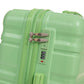 HouseOfZazla green 3-piece spinner luggage set with spinner wheels and locks