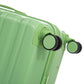 Green 3-piece HouseOfZazla spinner luggage set with wheels and locks