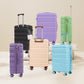 Green HouseOfZazla 3-piece spinner luggage set with wheels and locks