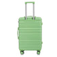 Green 3-piece spinner wheel luggage set with locks by HouseOfZazla