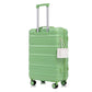 Green HouseOfZazla 3-piece spinner wheel luggage set with locks