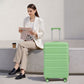 Green HouseOfZazla 3-piece spinner wheel luggage set with built-in locks