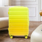 HouseOfZazla green and yellow PC spinner wheel luggage set with 360° wheels