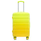 HouseOfZazla green and yellow PC spinner wheel luggage set with 360° wheels