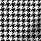Crimson Houndstooth Chiffon Scarf | 20" Square Scarf