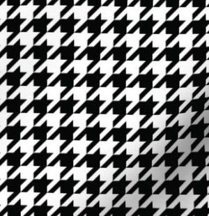 Crimson Houndstooth Chiffon Scarf | 20" Square Scarf