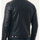 Hunter Black Leather Jacket - Men Leather Jacket Black