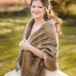Brown Faux Fur Shawl (Butterfly Brw04)