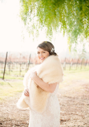 Champagne Fur Shawl (Lilian Cha03)