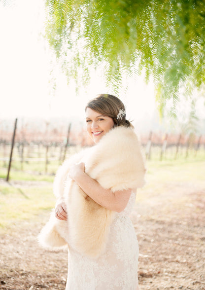 Champagne Fur Shawl (Lilian Cha03)