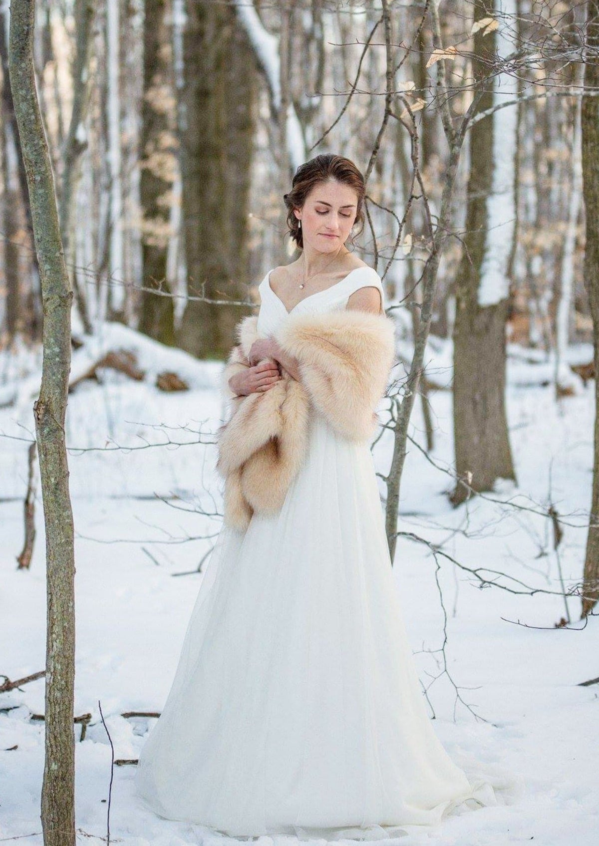 Champagne Fur Shawl (Lilian Cha03)