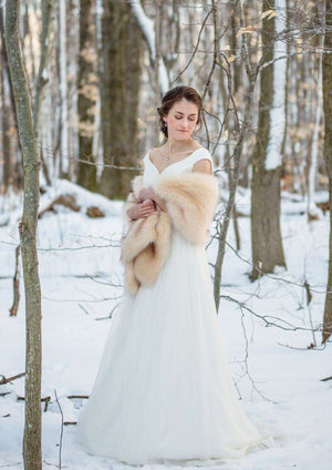 Champagne Fur Shawl (Lilian Cha03)
