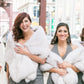 Silver Grey Faux Fur Shawl / Stole (Lilian SGry01)