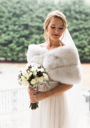 Light Gray Fur Wrap (Penelope LGry07)