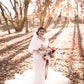 Light Ivory Bridal Faux Fur Shawl (Butterfly Ivy05)