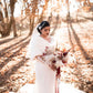 Light Ivory Bridal Faux Fur Shawl (Butterfly Ivy05)