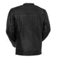 Whet Blu NYC Lucas men's lambskin leather moto jacket, back view