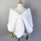 Light Ivory Bridal Faux Fur Shawl (Butterfly Ivy05)