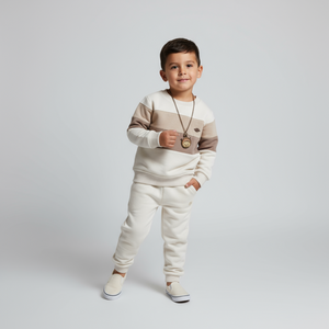 Striped King Boys Joggers Set-0