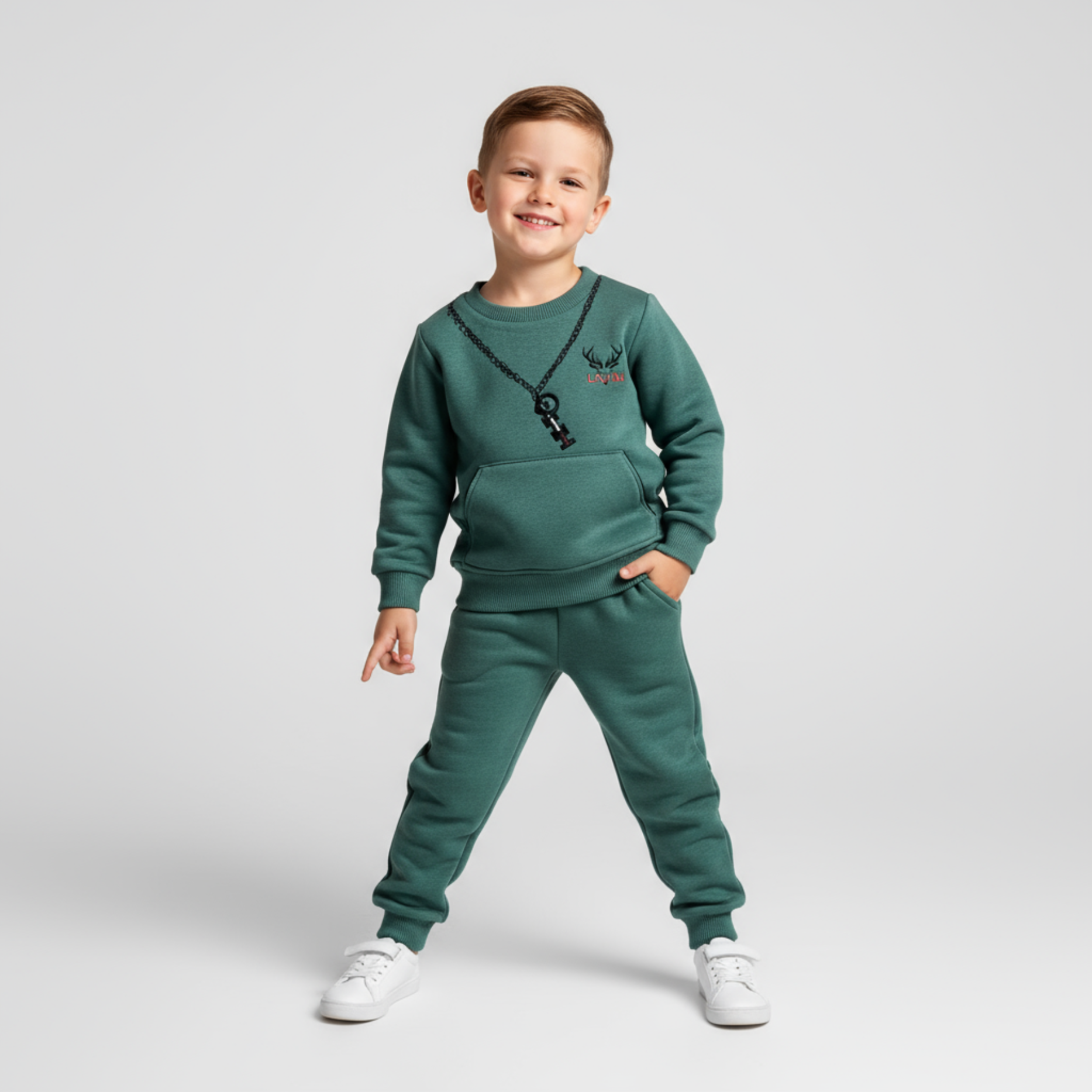 Fall King Boys Joggers Set-0