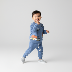 Travel Boy Cotton Joggers Set - Farnelli