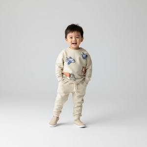 Travel Boy Cotton Joggers Set - Farnelli