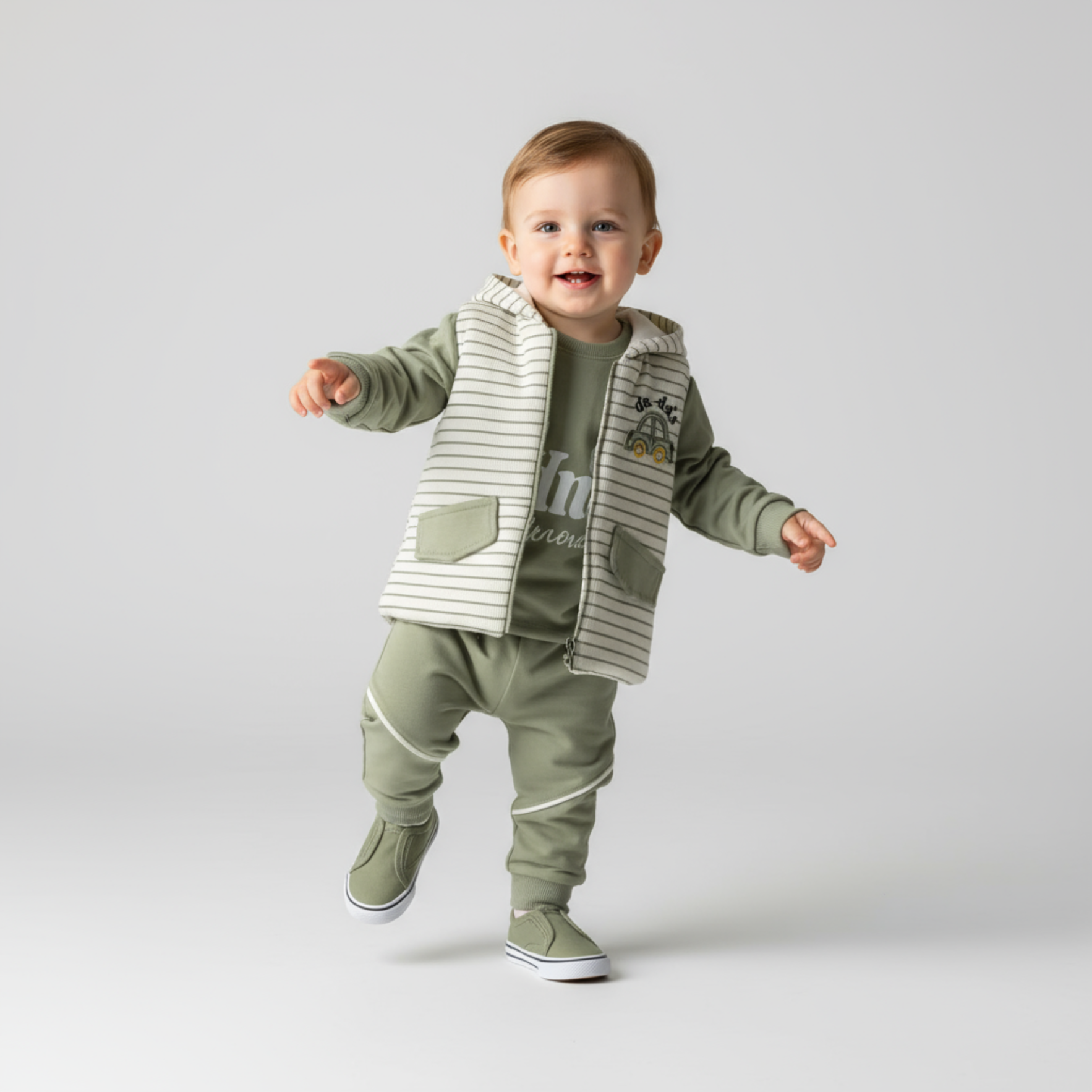 Comfy & Striped Jogger Set-1